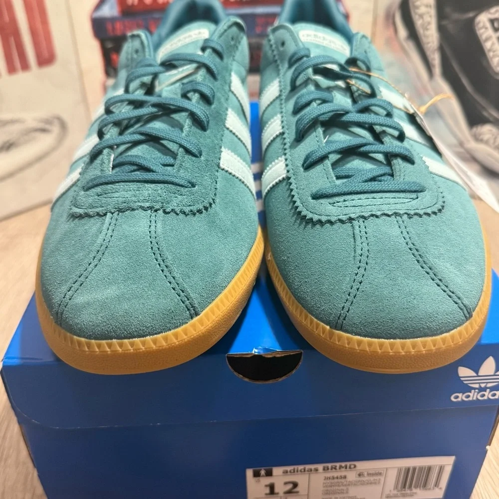 Adidas BRMD Sneaker Shoes Mystery Green Suede Mens Size 10.5, 12, New - Picture 9 of 11
